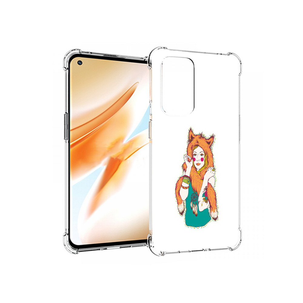 

Чехол MyPads Tocco для OnePlus 9 Pro Девушка лиса (PT159597.127.62), Прозрачный, Tocco