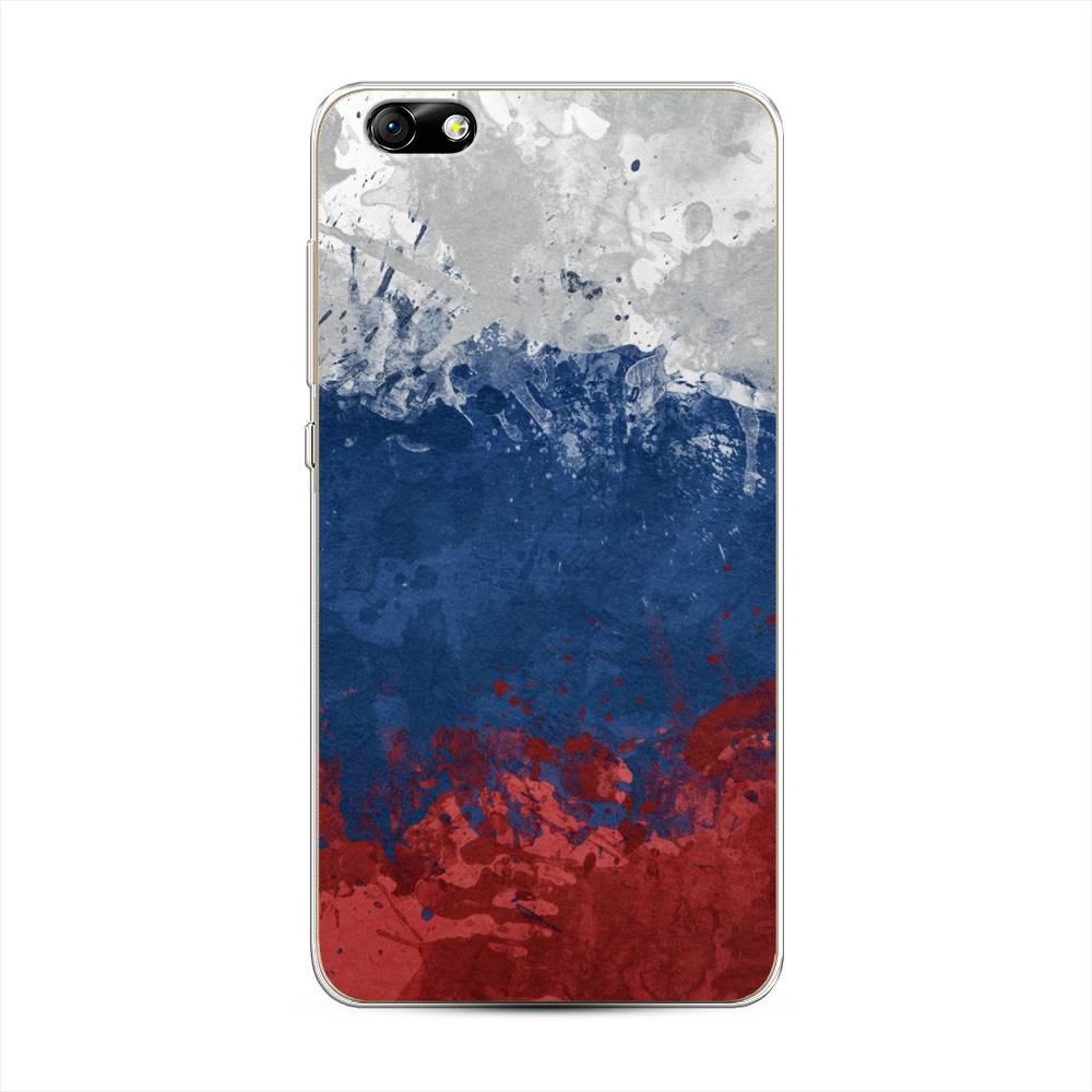 фото Чехол awog "флаг россии неровный" для honor 4x