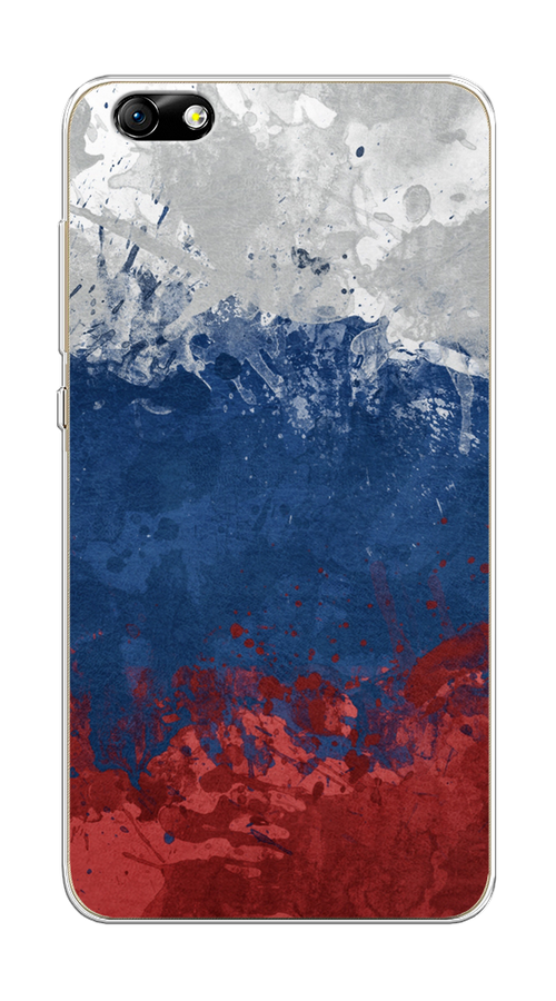 

Чехол Awog на Honor 4X "Флаг России неровный", Разноцветный, 63550-5