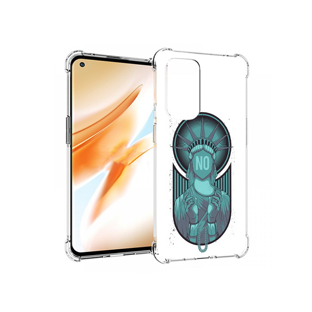 

Чехол MyPads Tocco для OnePlus 9 Pro статуя свободы зеленый (PT159597.127.623), Прозрачный, Tocco
