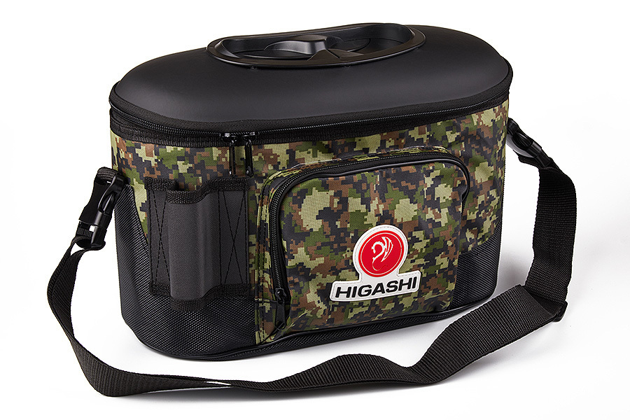 

Кан рыболовный HIGASHI Live bait box 4.5L Green Digital Camo, Черный;зеленый, Live Bait