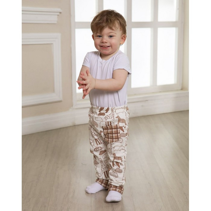 

Брюки детские КотМарКот 5011039 бежевый 68, 5011039