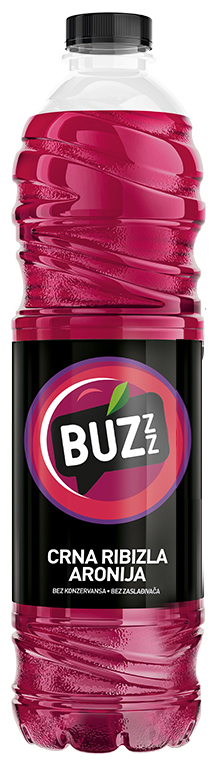 

Напиток сокосодержащий Buzz Черная смородина и арония осветленный 1,5 л