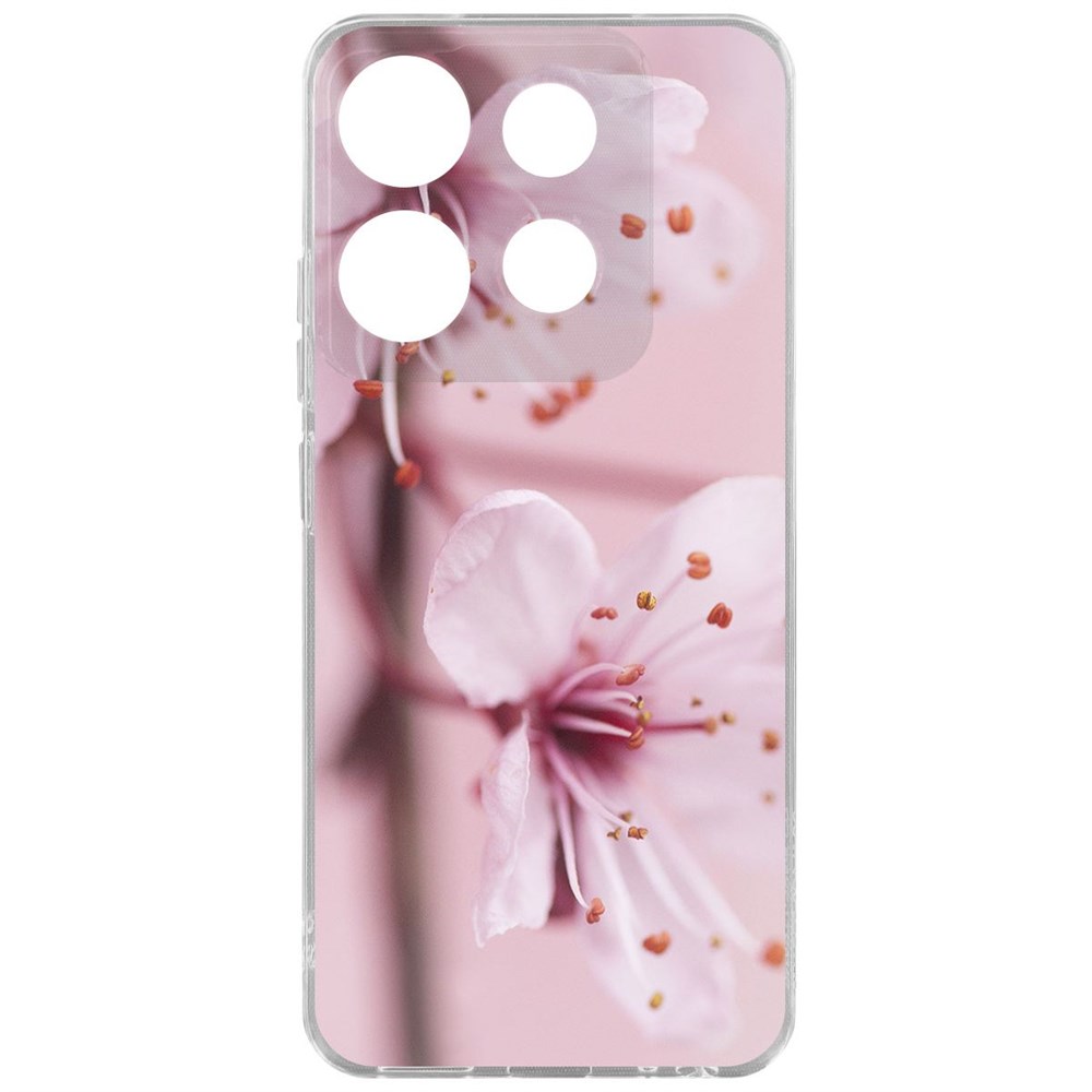 

Чехол-накладка Krutoff Clear Case Весна для TECNO POP 7, Прозрачный
