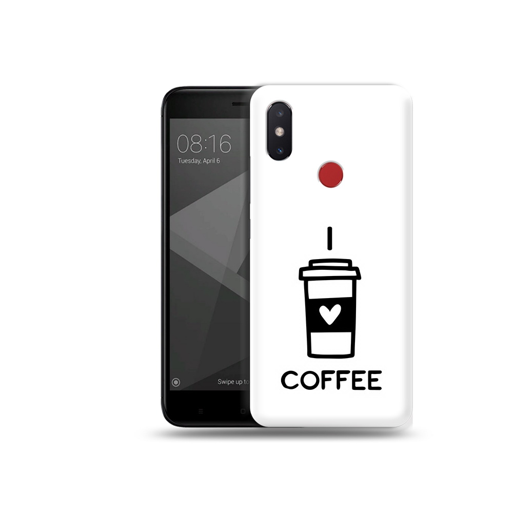 

Чехол MyPads Tocco для Xiaomi Mi 8 SE Я люблю кофе (PT113500.331.206), Прозрачный, Tocco