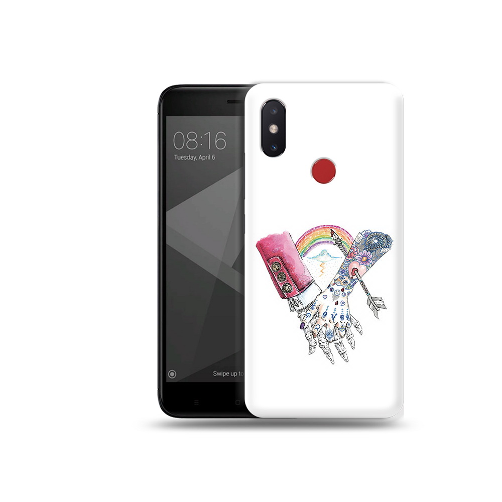 

Чехол MyPads Tocco для Xiaomi Mi 8 SE абстракция руки в татуировках (PT113500.331.212), Прозрачный, Tocco