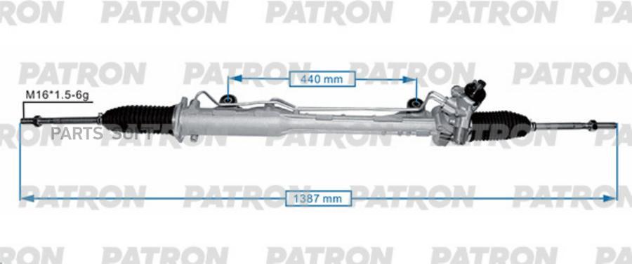 

Рейка рулевая с сервотроником PORSCHE CAYENNE VW TOUAREG 02-10 PATRON PSG1042