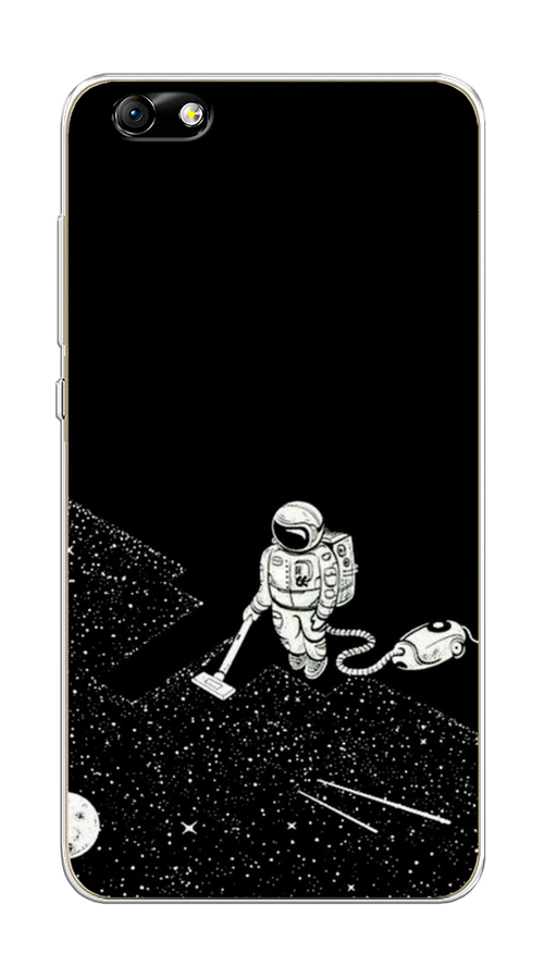 

Чехол Awog на Honor 4X "Космонавт с пылесосом", Разноцветный, 63550-4