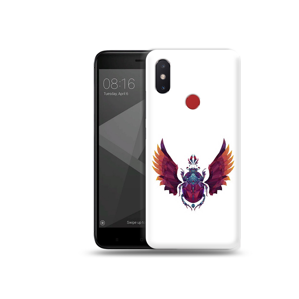 

Чехол MyPads Tocco для Xiaomi Mi 8 SE алмазный скоробей (PT113500.331.219), Прозрачный, Tocco
