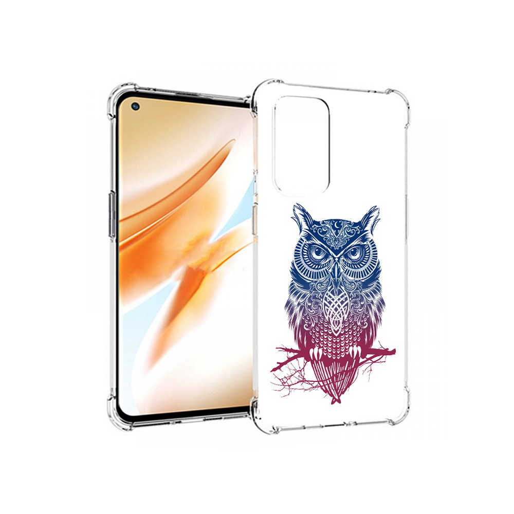 

Чехол MyPads Tocco для OnePlus 9 Pro хиппи сова (PT159597.127.664), Прозрачный, Tocco