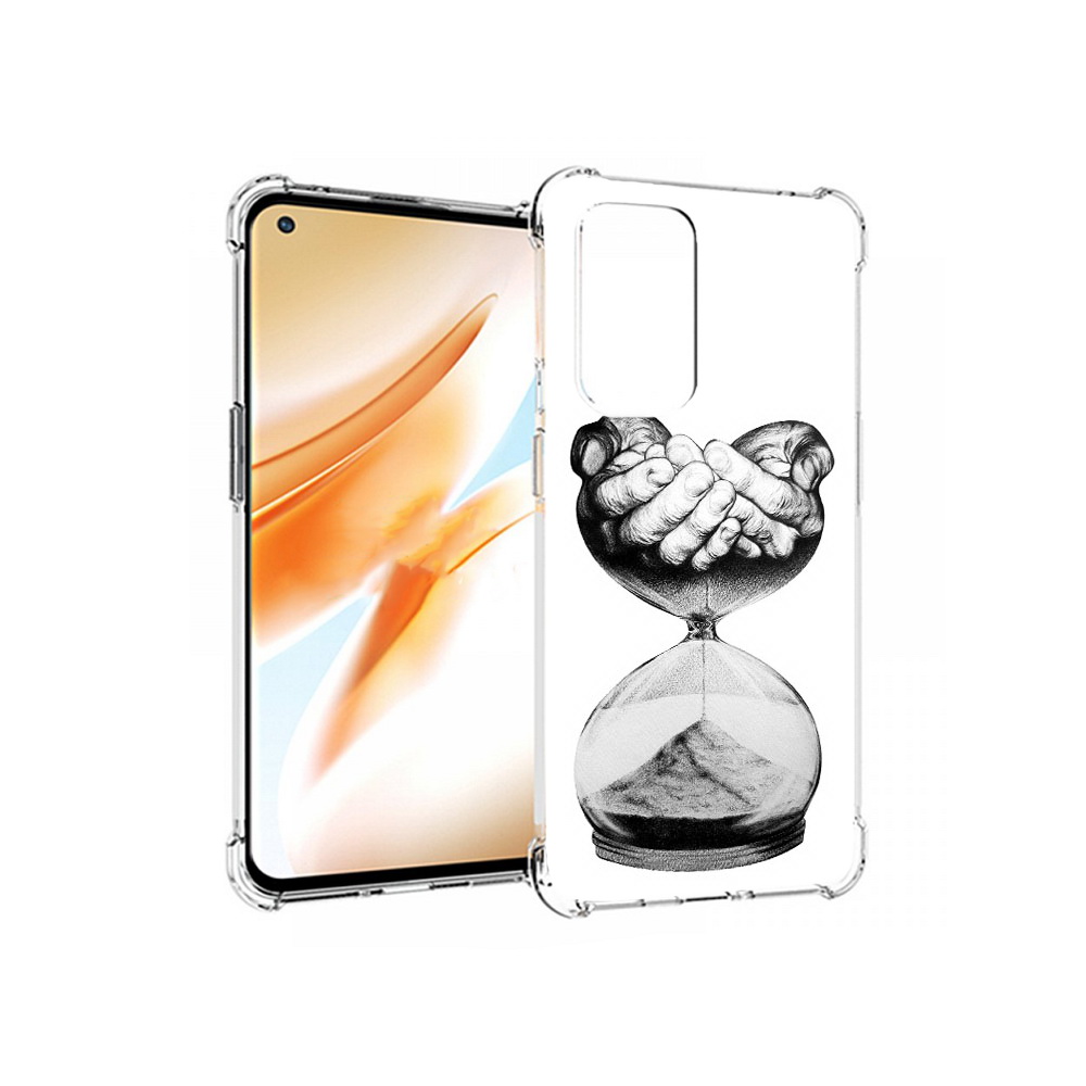 Чехол MyPads Tocco для OnePlus 9 Pro часы жизни черно белый (PT159597.127.669)