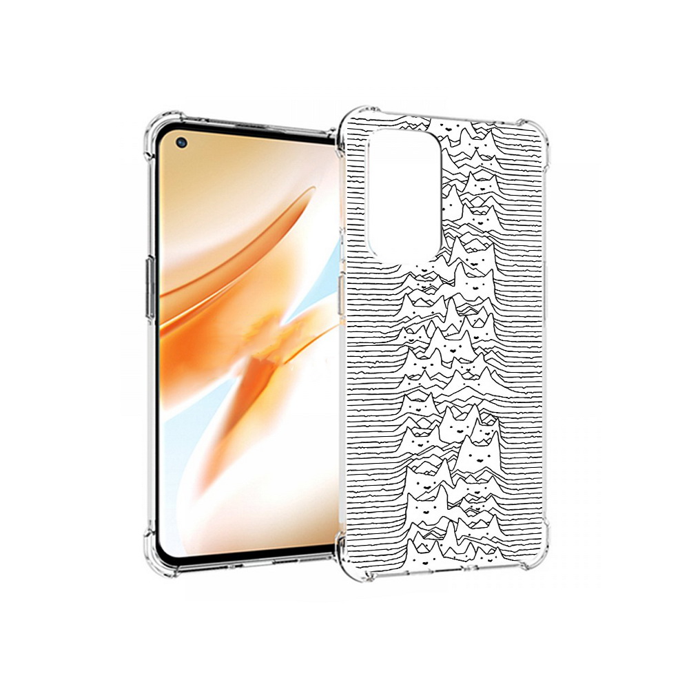 

Чехол MyPads Tocco для OnePlus 9 Pro черно белые коты 3D (PT159597.127.682), Прозрачный, Tocco