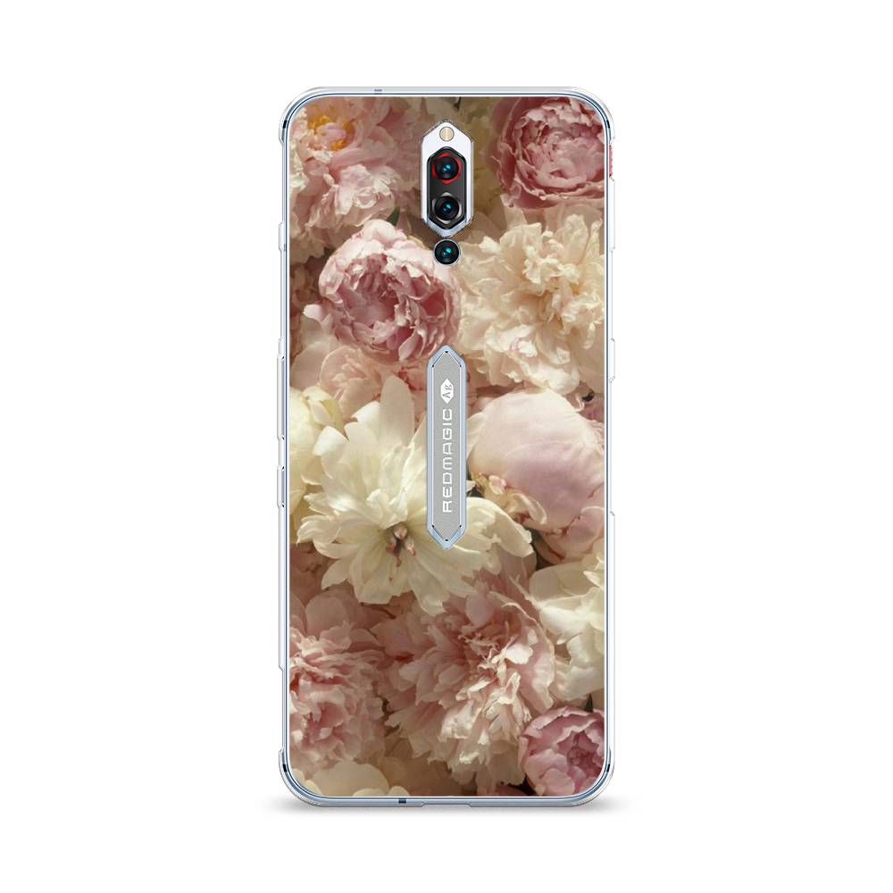 

Чехол Awog на ZTE Red Magic 5S / ЗТЕ Ред Мэджик 5S "Пионы светлые", Разноцветный, 134250-8