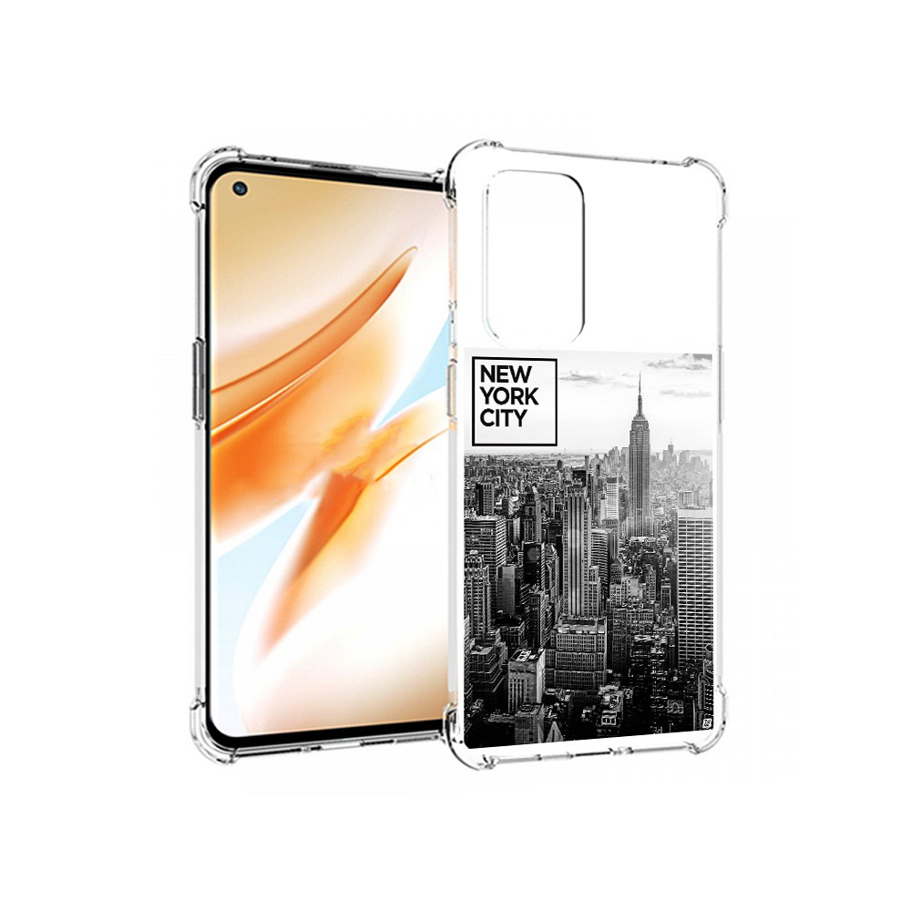

Чехол MyPads Tocco для OnePlus 9 Pro черно белый ньюерк (PT159597.127.686), Прозрачный, Tocco