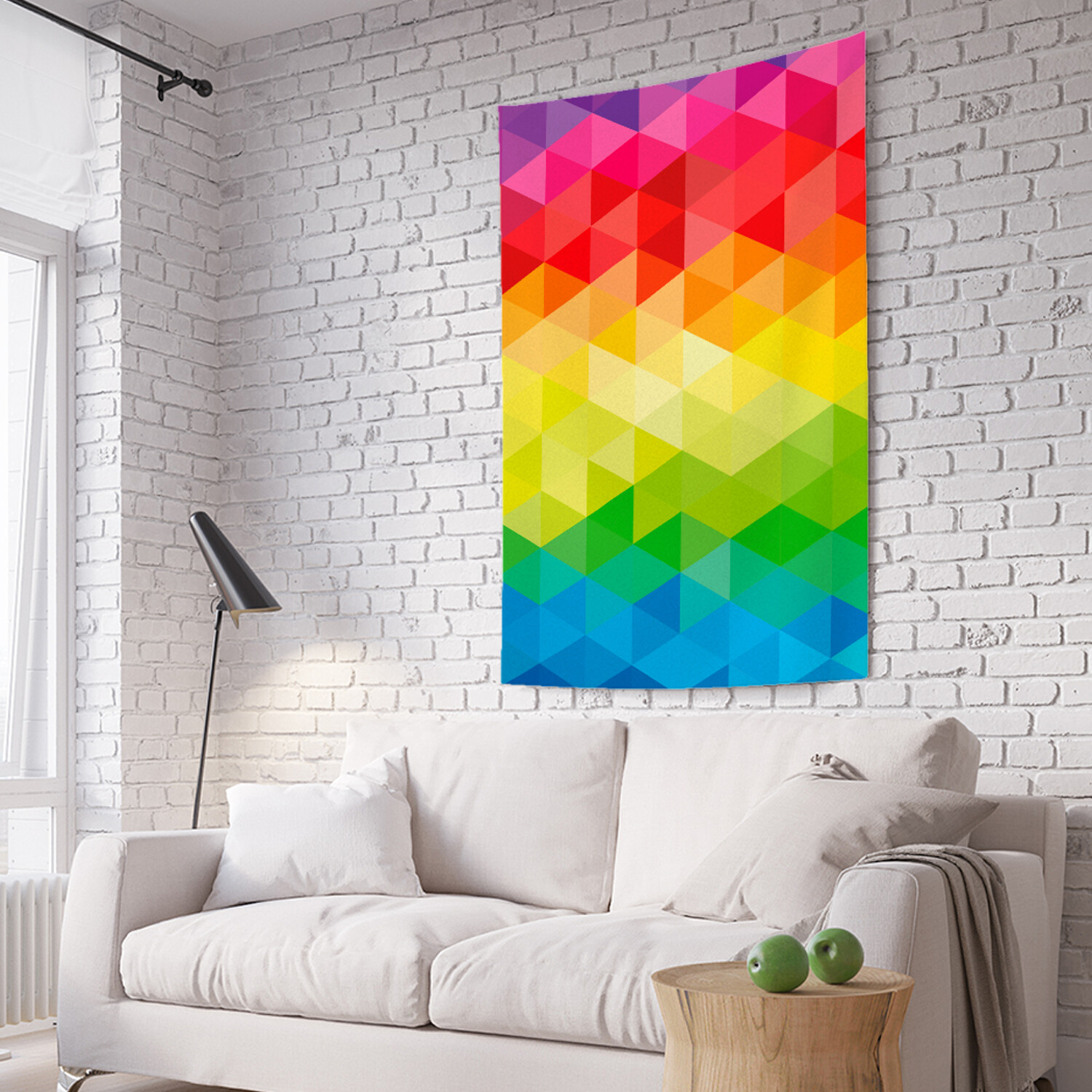 

Вертикальное фотопанно на стену JoyArty Разноцветные ромбы 150x200 см, Разноцветные ромбы