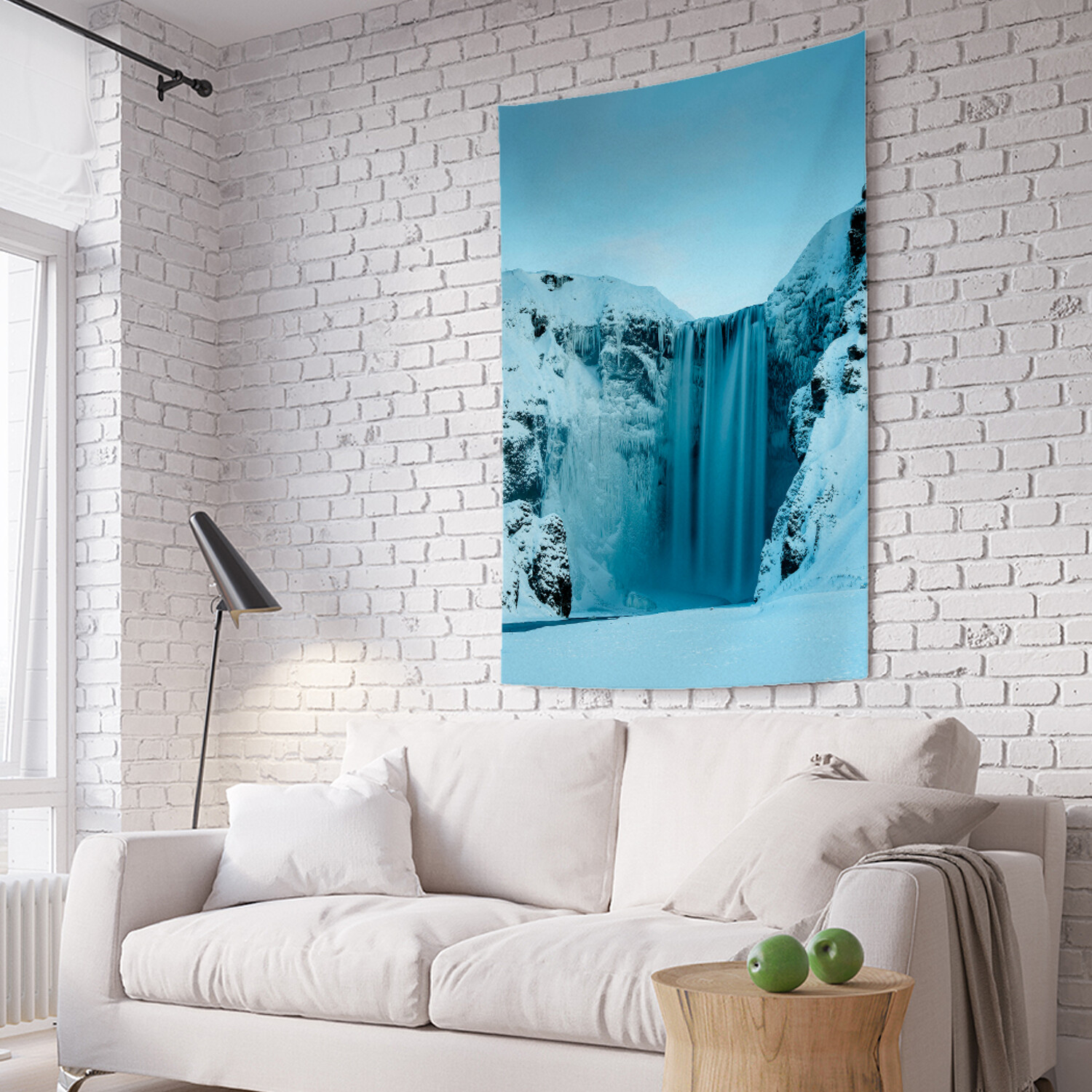 

Вертикальное фотопанно на стену JoyArty Водопад в снегах 150x200 см, Водопад в снегах