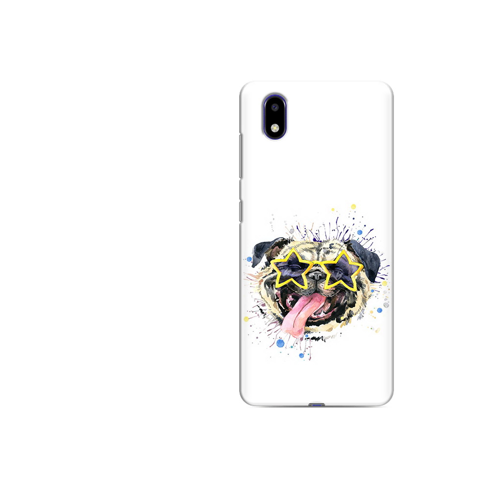 

Чехол MyPads Tocco для ZTE Blade A31 Lite мопс боксер (PT162823.461.482), Прозрачный, Tocco