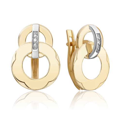 

Серьги из золота PLATINA jewelry 02-5002-00-101-1121, бриллиант, 02-5002-00-101-1121