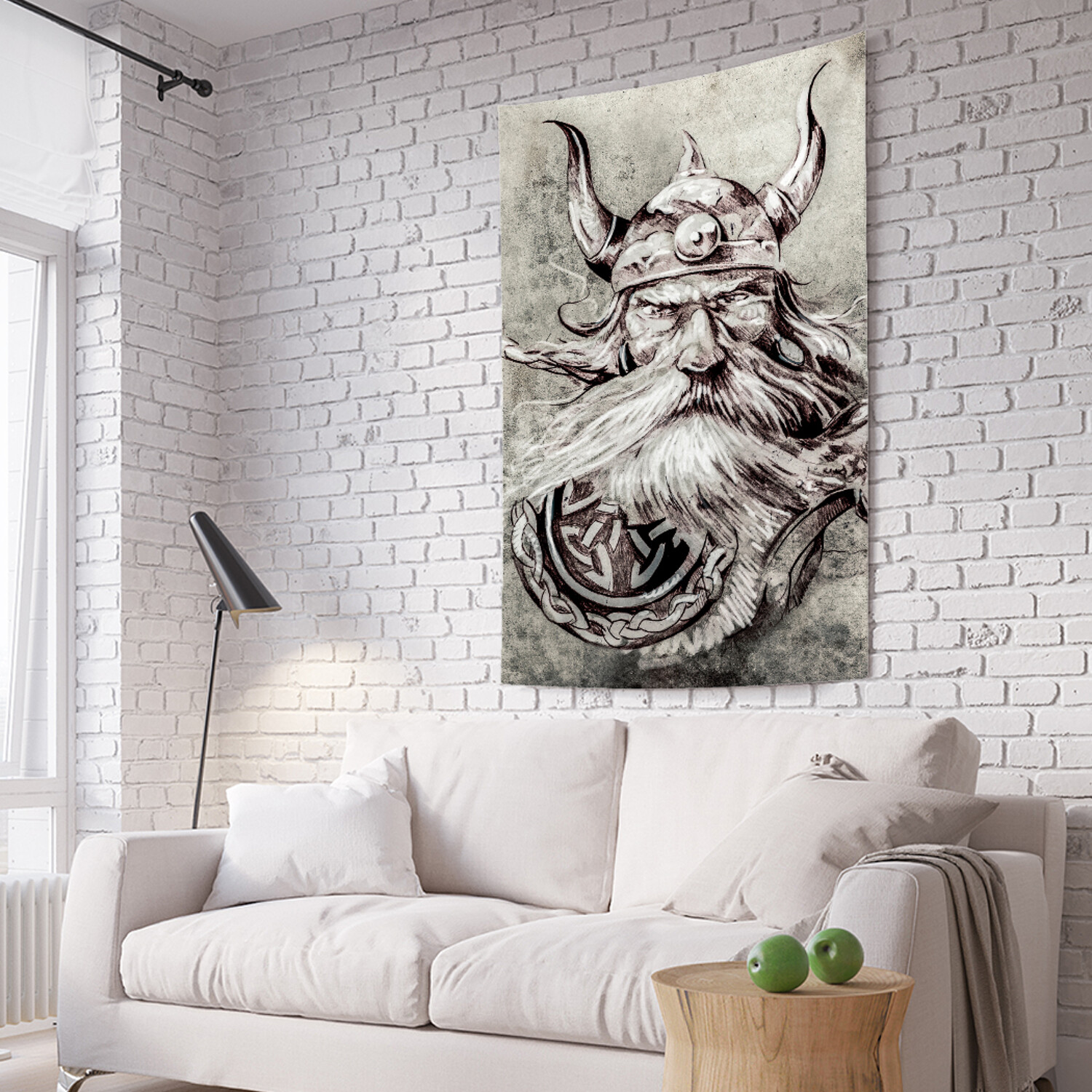 

Вертикальное фотопанно на стену JoyArty Бородатый викинг 150x200 см, Бородатый викинг
