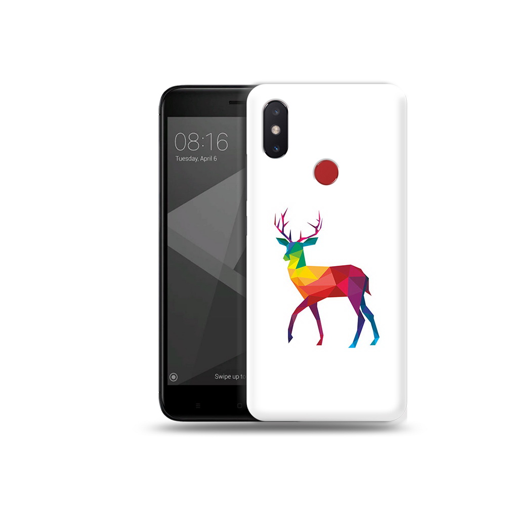 

Чехол MyPads Tocco для Xiaomi Mi 8 SE геометрический олень (PT113500.331.286), Прозрачный, Tocco