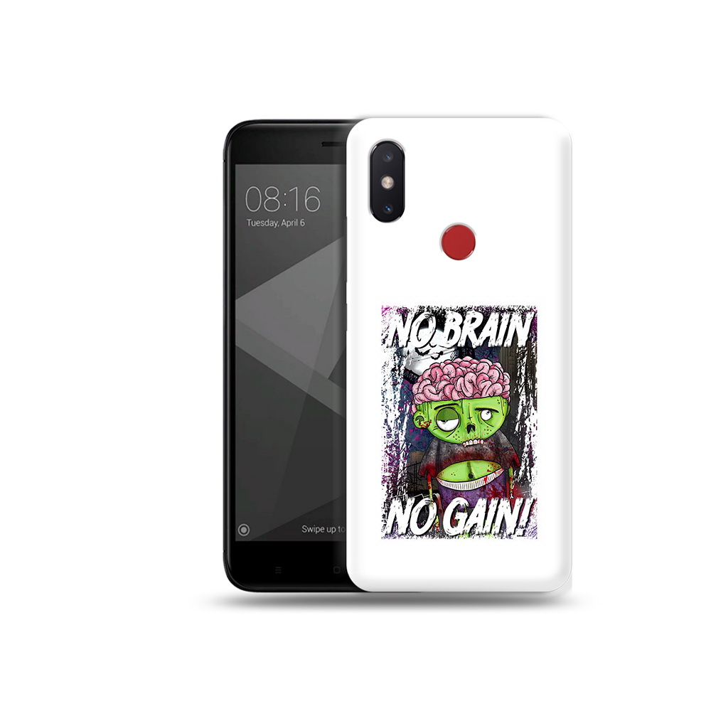 

Чехол MyPads Tocco для Xiaomi Mi 8 SE глупый зомби (PT113500.331.289), Прозрачный, Tocco