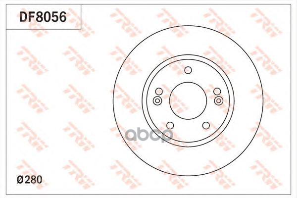 

Диск Тормозной Hyundai Elantra (10-) Kia Ceed (12-) Передний (1Шт.) Trw Df8056