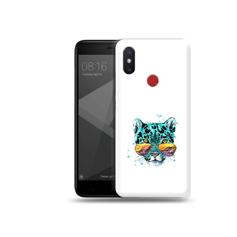 

Чехол MyPads Tocco для Xiaomi Mi 8 SE голубой лео (PT113500.331.294), Прозрачный, Tocco