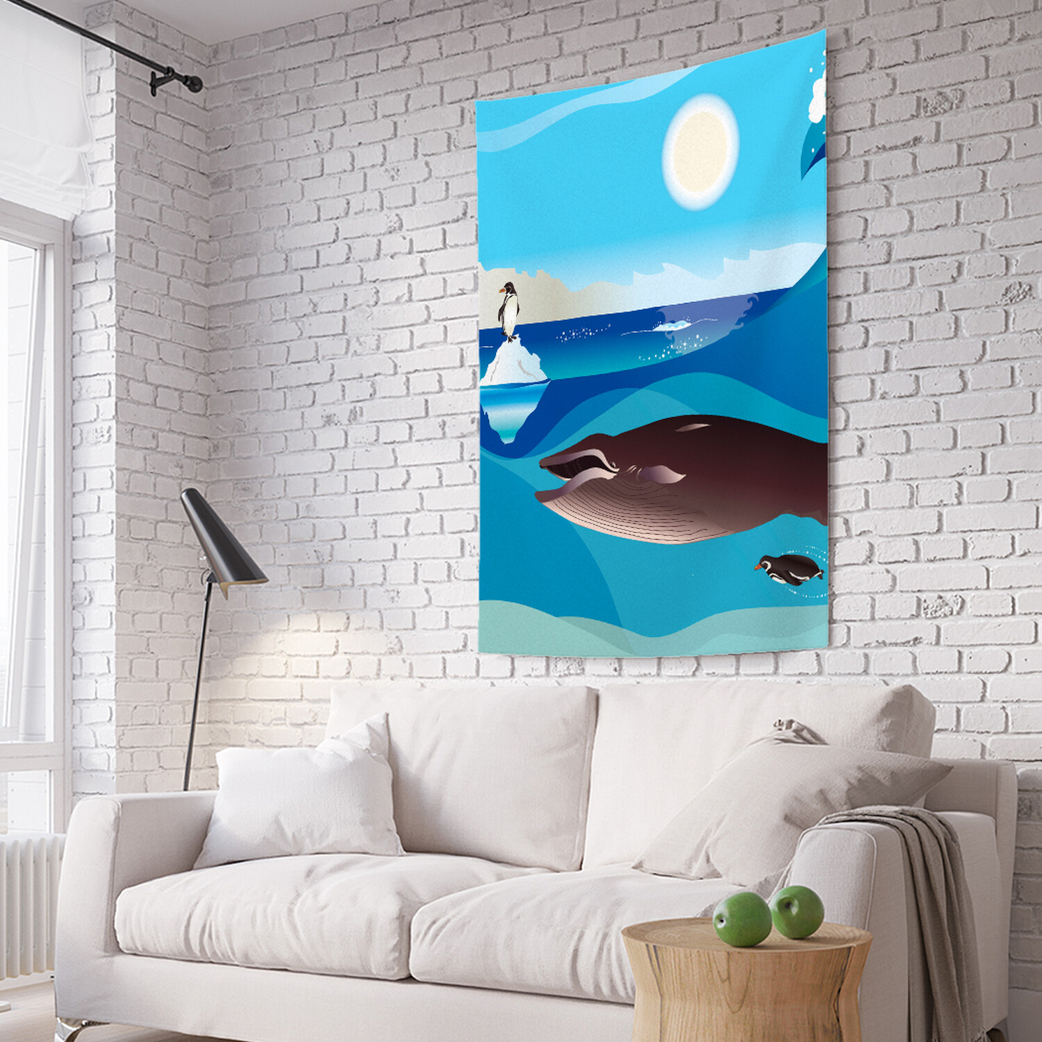 

Вертикальное фотопанно на стену JoyArty Спасение пингвина 150x200 см, Спасение пингвина
