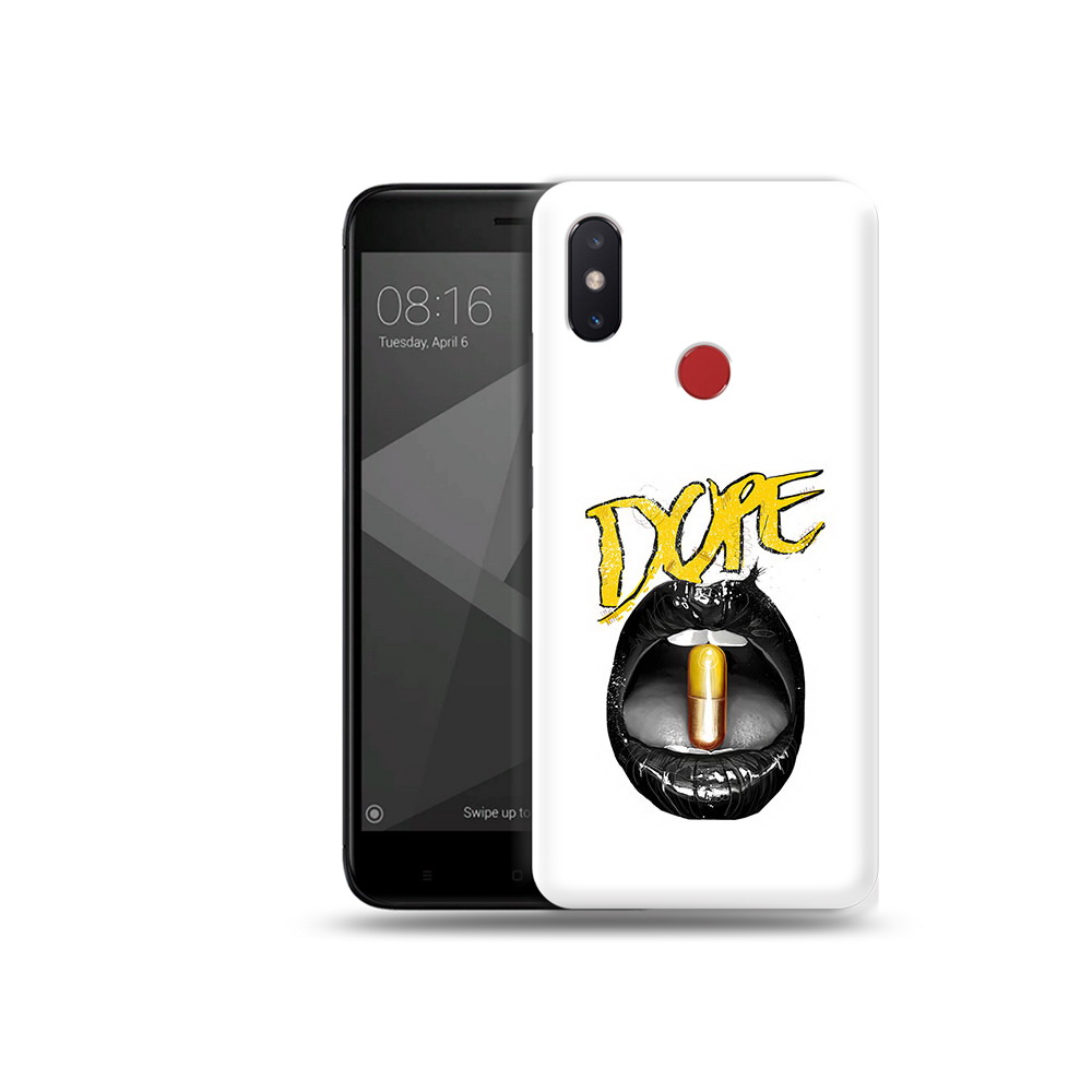 

Чехол MyPads Tocco для Xiaomi Mi 8 SE губы (PT113500.331.303), Прозрачный, Tocco