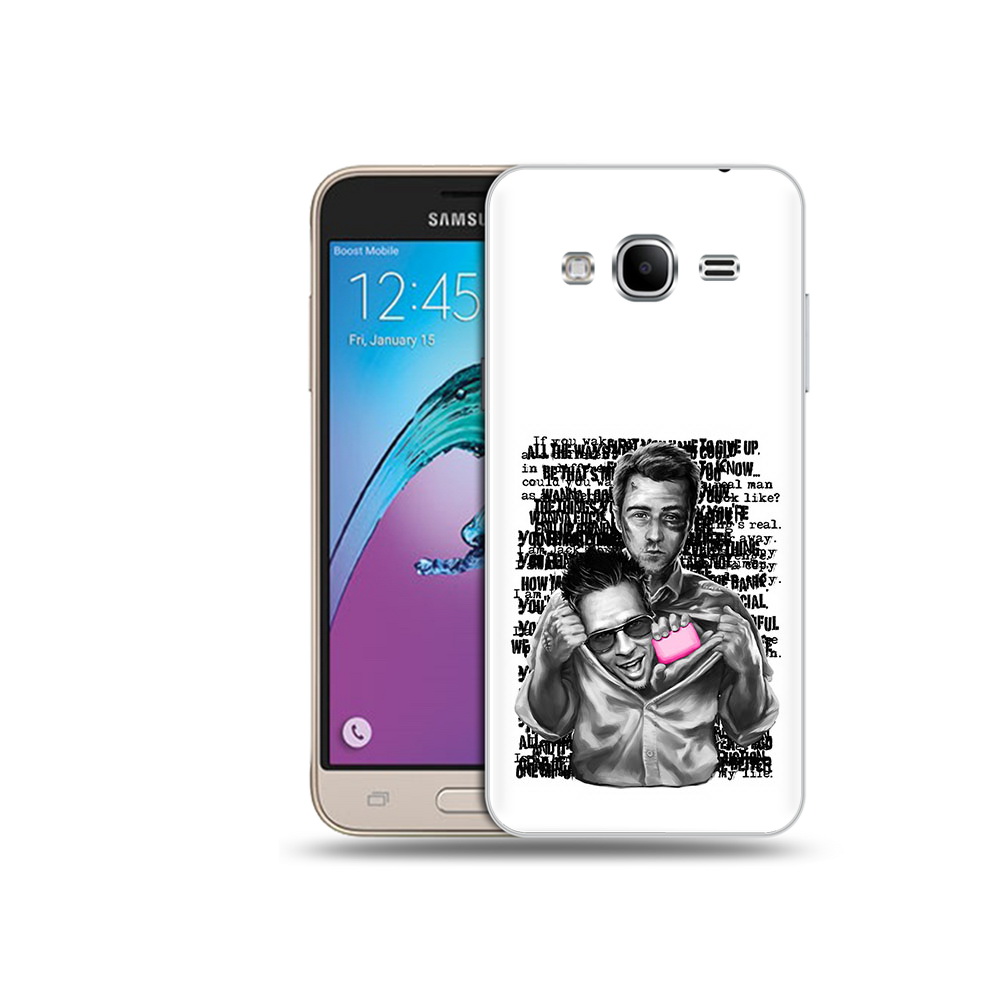 

Чехол MyPads Tocco для Samsung Galaxy J3 (2016) бойцовский клуб (PT29089.580.242), Прозрачный, Tocco