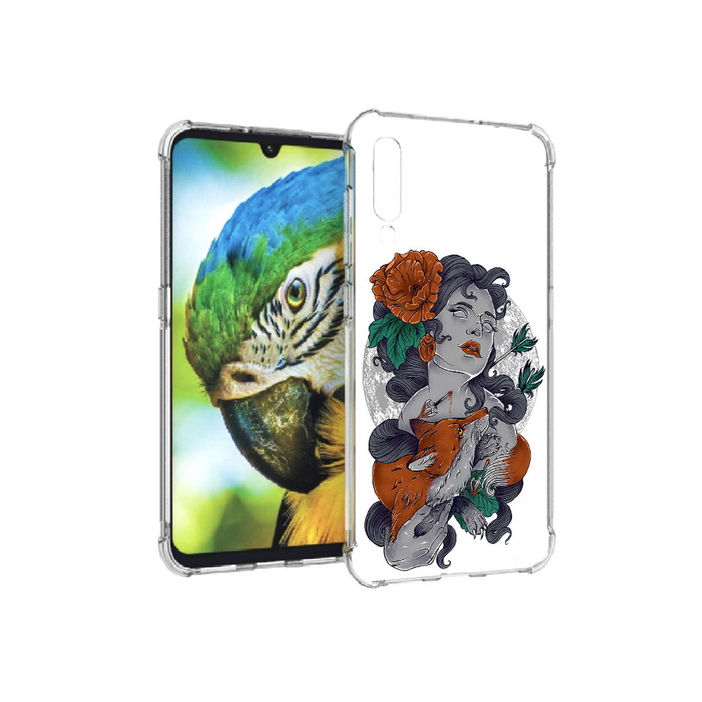 

Чехол MyPads Tocco для Xiaomi Mi 9 темная девушка с лисой (PT126035.255.639), Прозрачный, Tocco