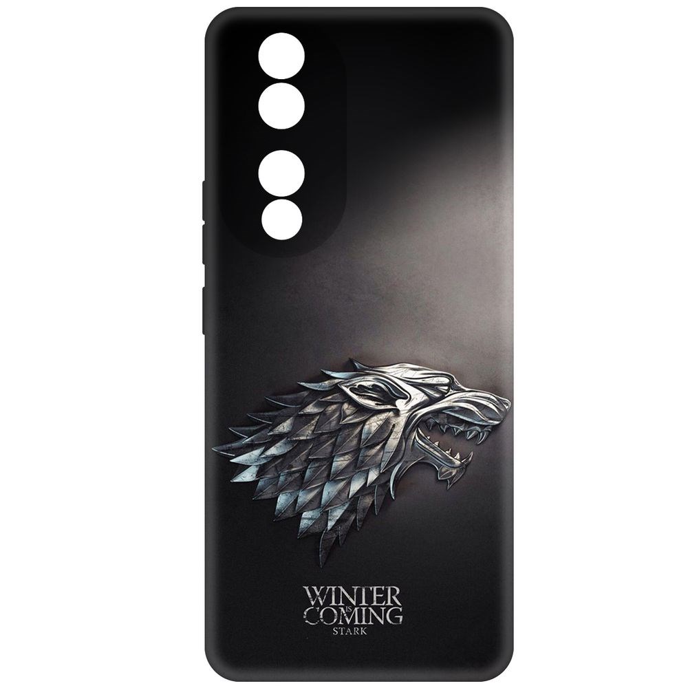 

Чехол-накладка Krutoff Soft Case Игра Престолов. Зима Близко для Honor 90 черный