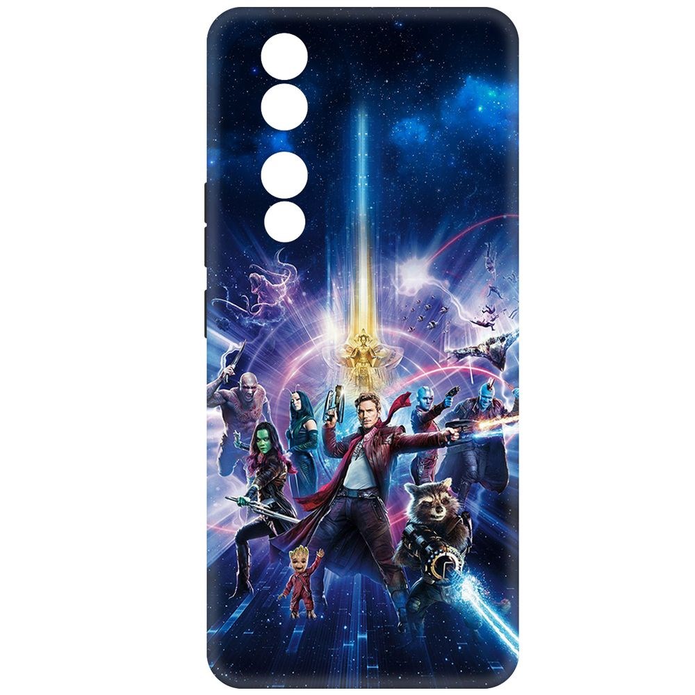 

Чехол-накладка Krutoff Soft Case Стражи Галактики. Все вместе для Honor 90 черный