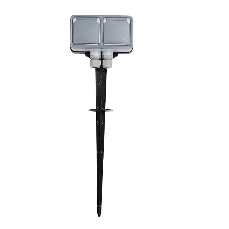 

Розетка переносная 2-м ОП Plexo 16А IP55 2х2P+E с заземл. сер. Leg 069749, Серый