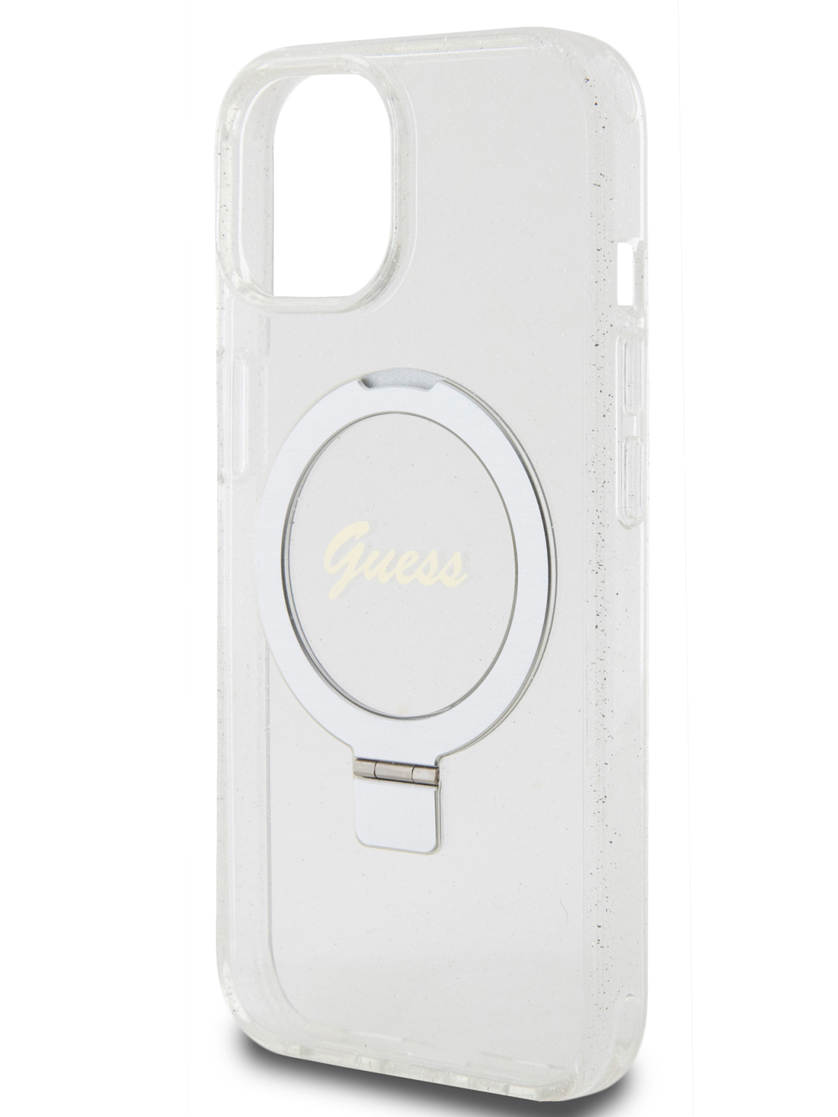 

Чехол Guess для iPhone 15 Plus с MagSafe и функцией подставки, прозрачный