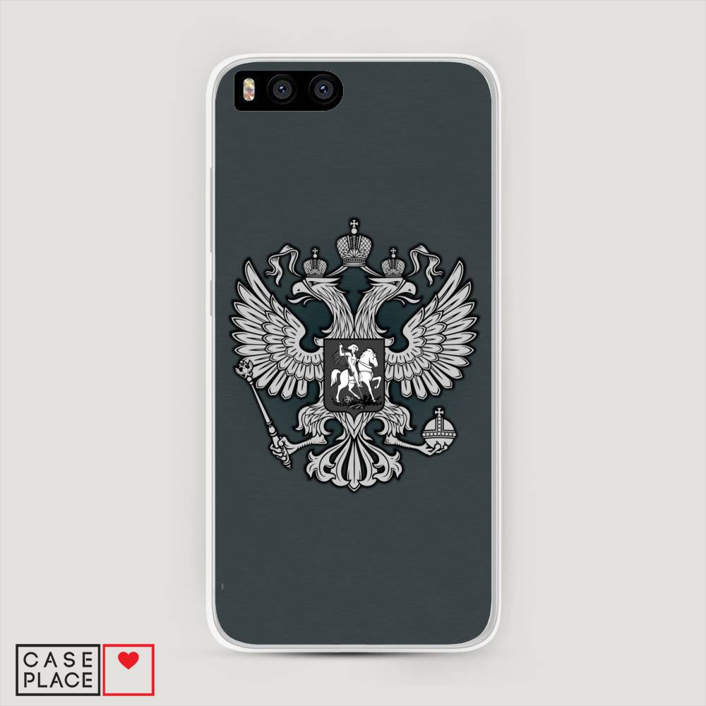 

Пластиковый чехол "Герб России серый" на Xiaomi Mi6