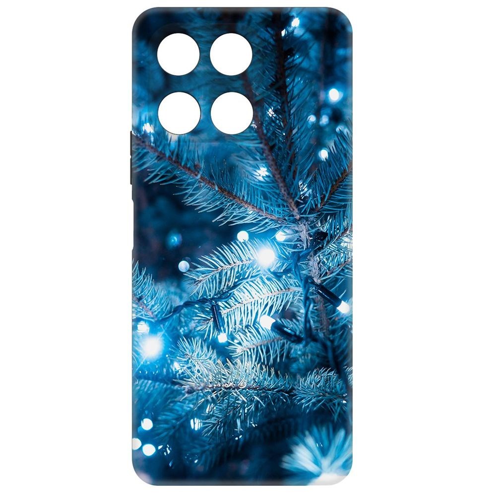 

Чехол-накладка Krutoff Soft Case Гирлянда для Honor X6a черный