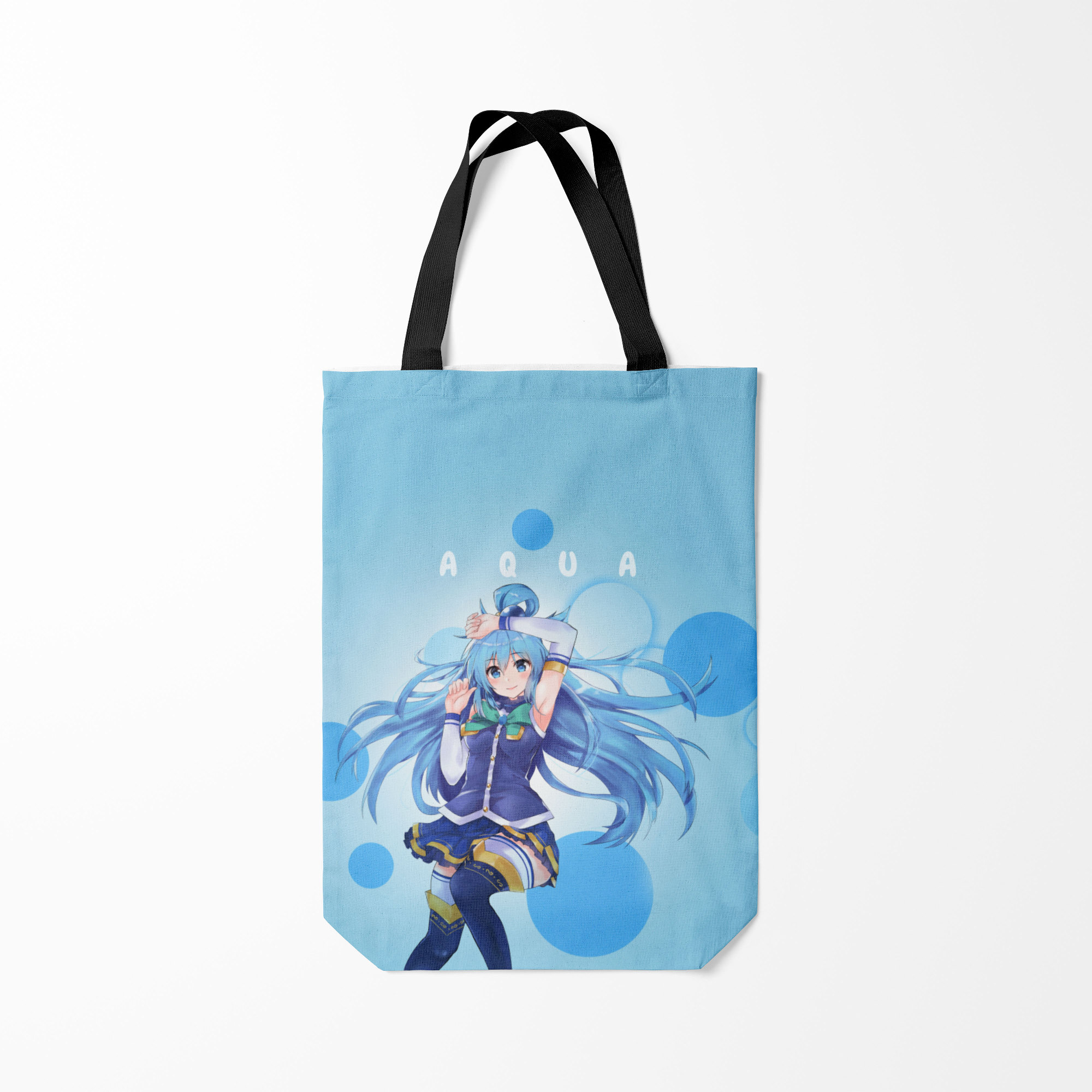 

Сумка шoппер унисекс Burnettie коносуба aqua, голубой, коносуба aqua