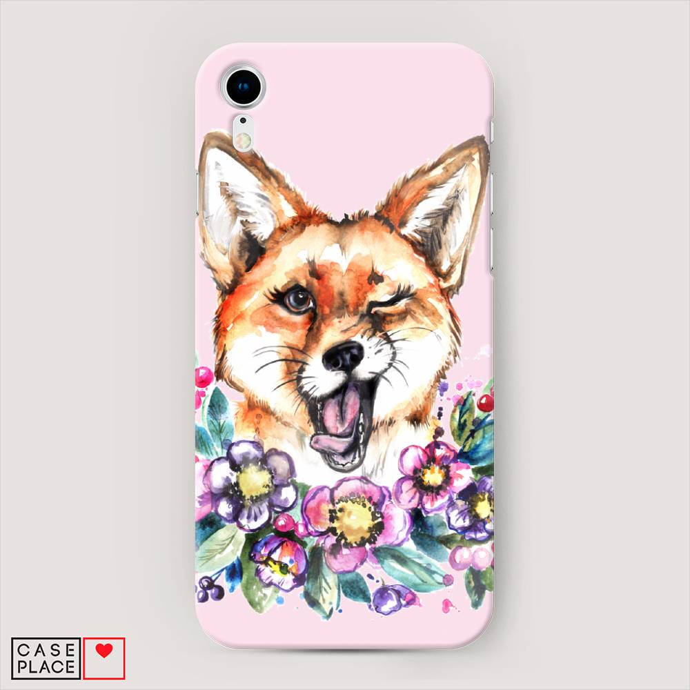 

Пластиковый чехол "Подмигивающая лиса" на Apple iPhone XR (10R), 12020-7