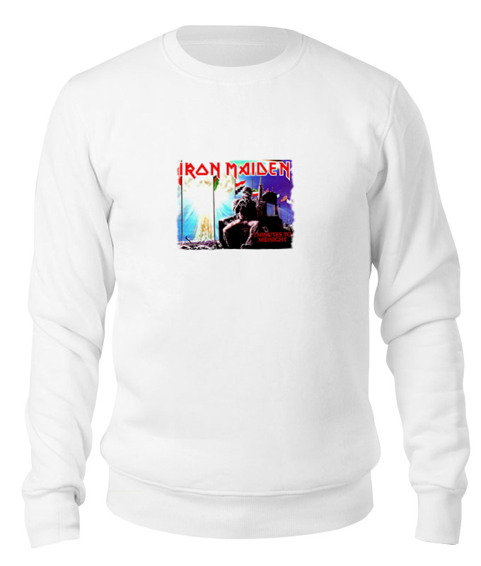 

Свитшот унисекс Printio Iron maiden band белый S, Iron maiden band