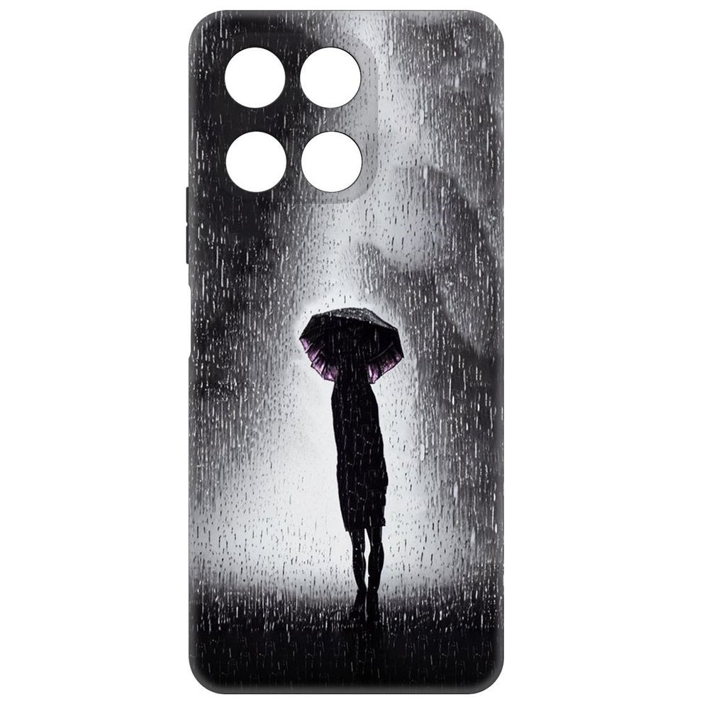 

Чехол-накладка Krutoff Soft Case Ночная крипота для Honor X6a черный