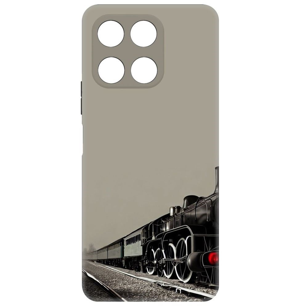 

Чехол-накладка Krutoff Soft Case Паровоз для Honor X6a черный