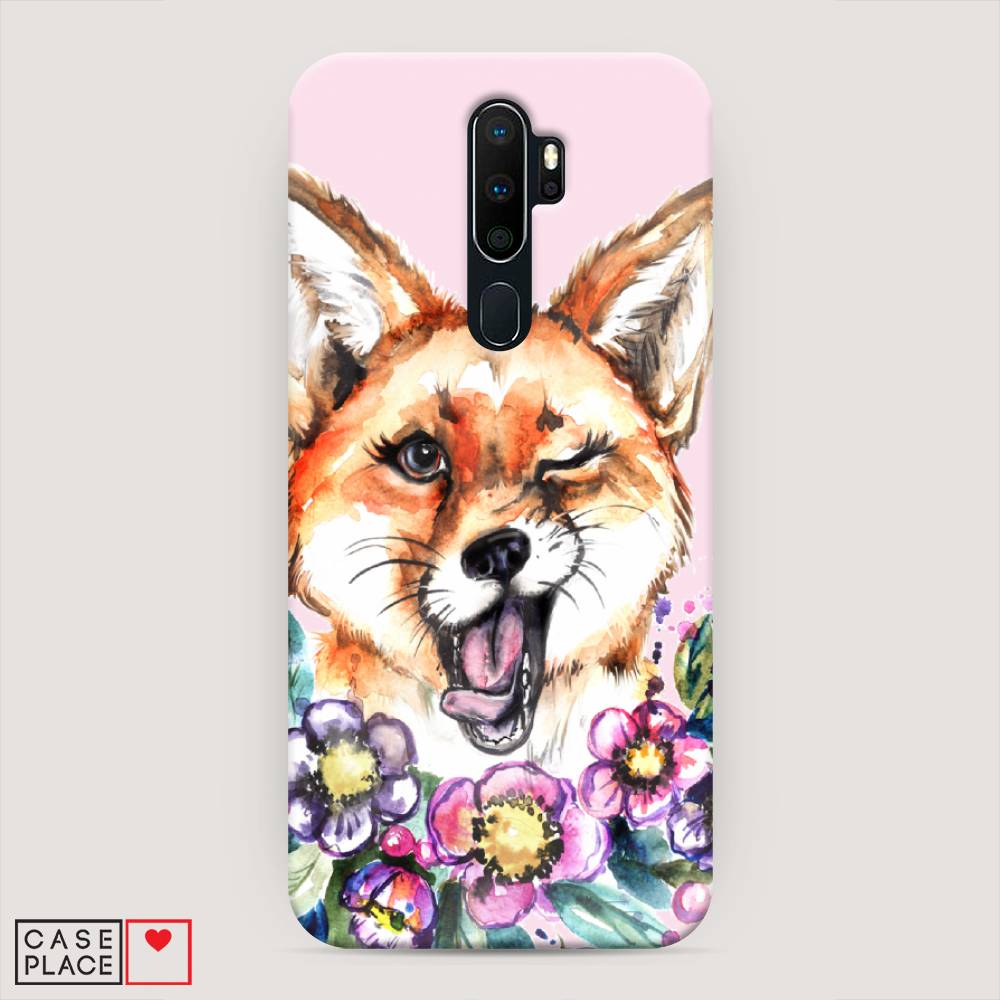 

Пластиковый чехол "Подмигивающая лиса" на Oppo A5 (2020), 251320-7