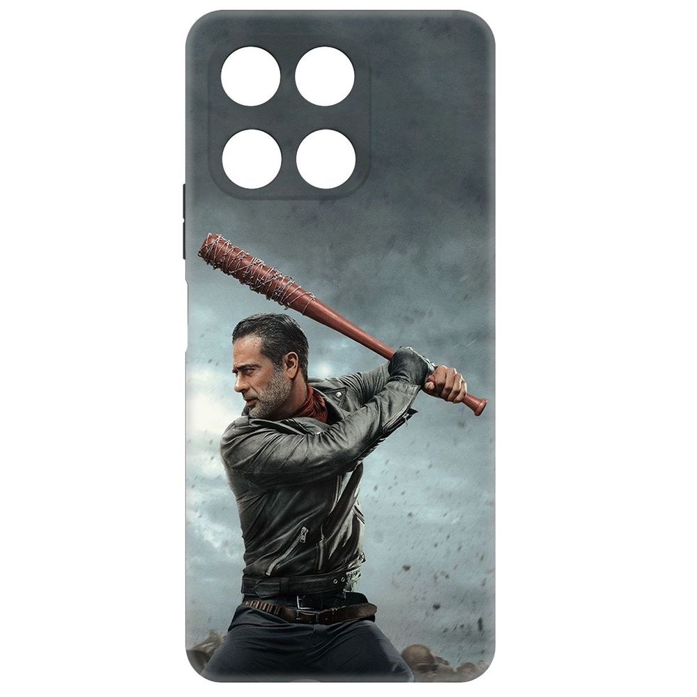 

Чехол-накладка Krutoff Soft Case Ходячие мертвецы. Ниган для Honor X6a черный