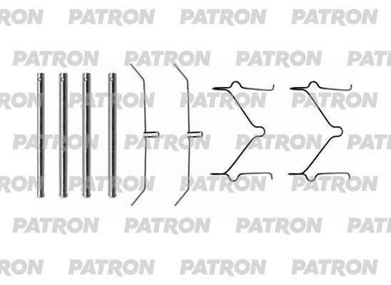 

Комплект монтажный тормозных колодок PATRON PSRK1218