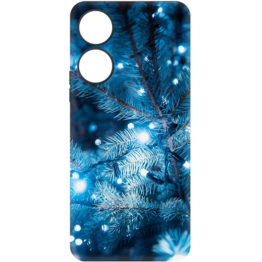 

Чехол-накладка Krutoff Soft Case Гирлянда для Honor X5 Plus черный