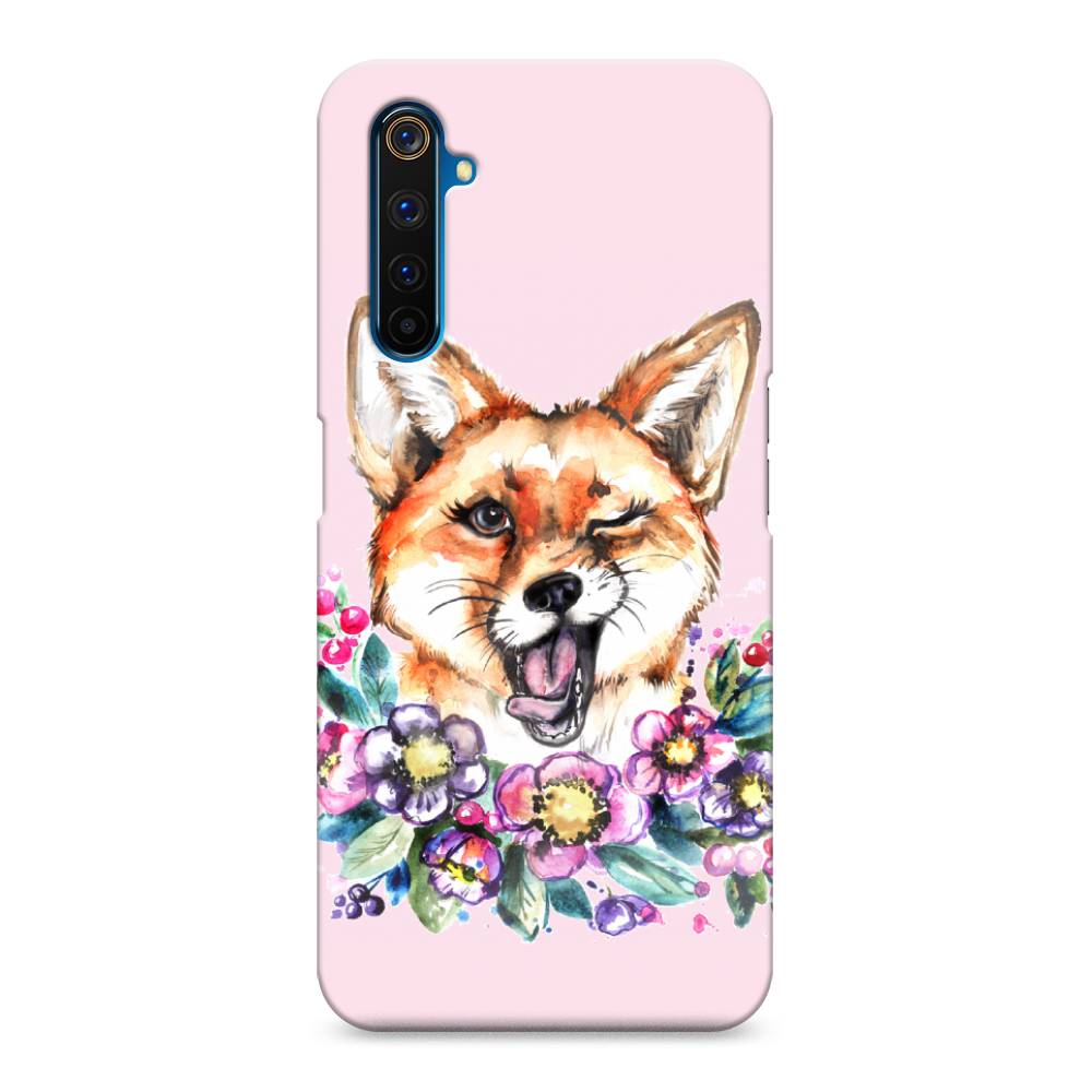 

Пластиковый чехол "Подмигивающая лиса" на Realme 6 Pro, 252820-7