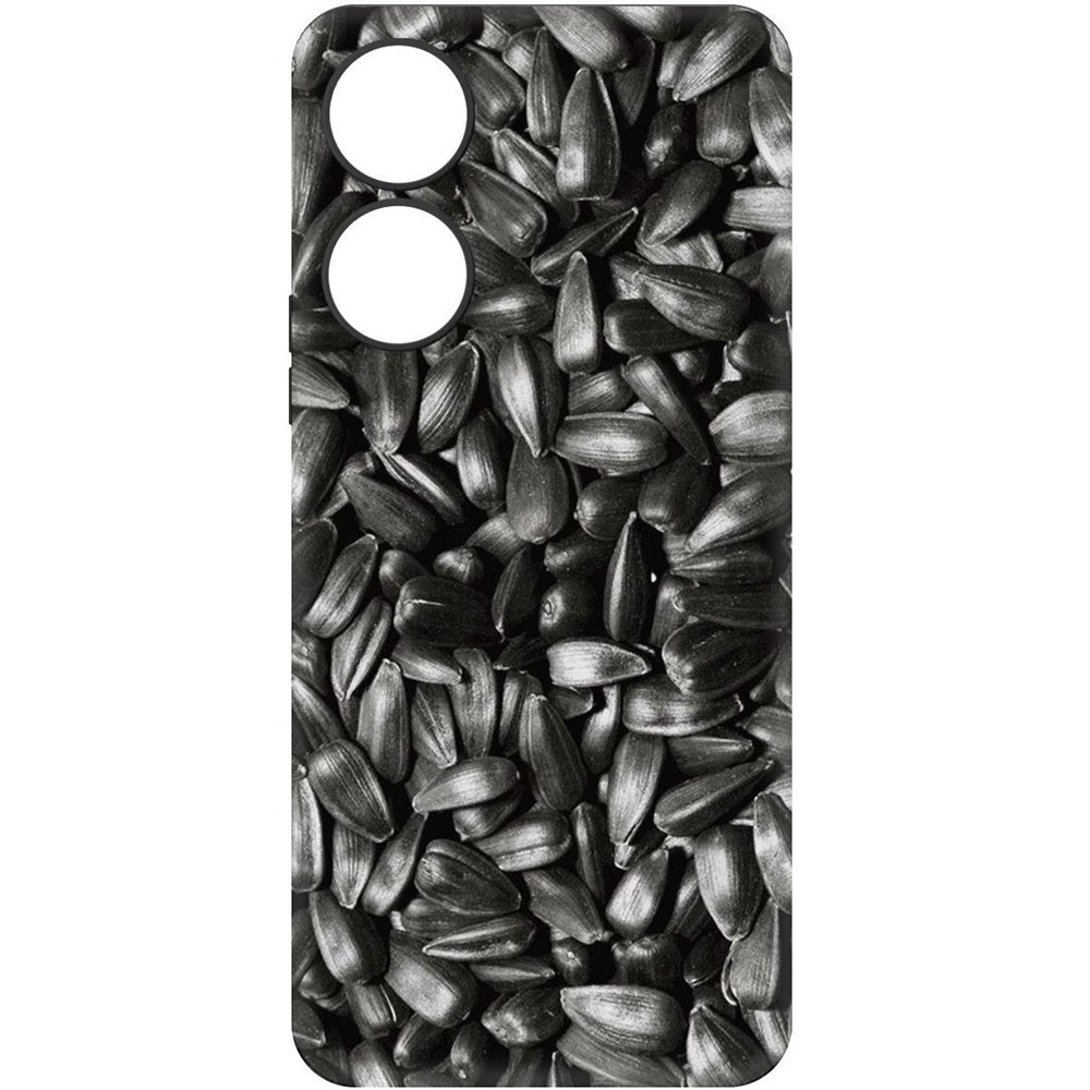 Чехол-накладка Krutoff Soft Case Семечки для Honor X5 Plus черный