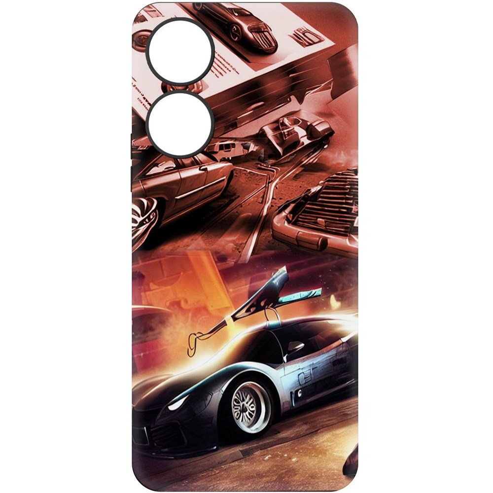 

Чехол-накладка Krutoff Soft Case Автодинамика для Honor X5 Plus черный