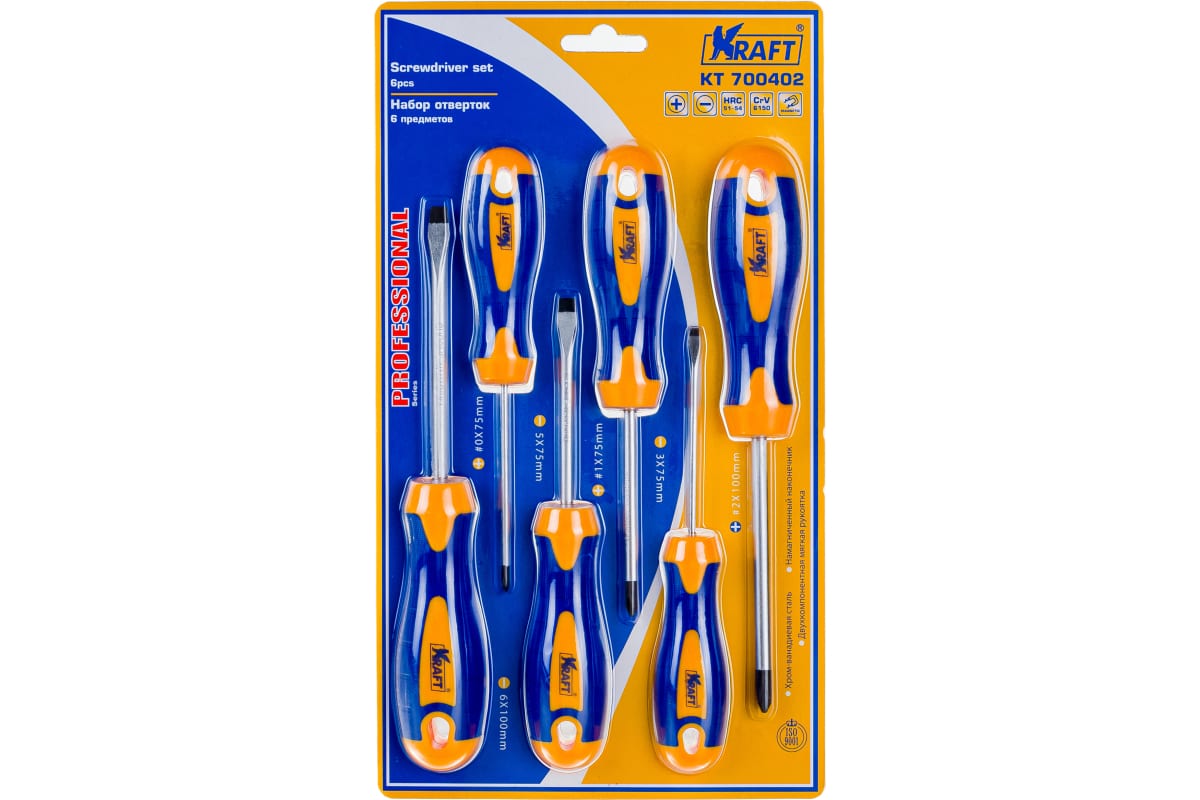 

Набор Отверток ( 6 Предм.) Kraft Kraft арт. KT700402